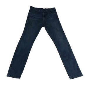 Levis 508 Regular Taper Jeans Mens 33x32 Dark Wash Blue Indigo Denim Black Tag